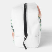 Roos Goud Bloemen Groen Naam Monogram Toilettasje (Rechts)