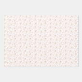 Roos Goud Bloemen Roos Bloemen Patroon Inpakpapier Vel (Voorkant 2)