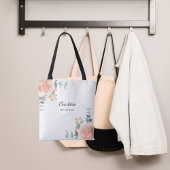 Roos Goud Bloemen Salie Groen Bruidsmeisje Tote Bag