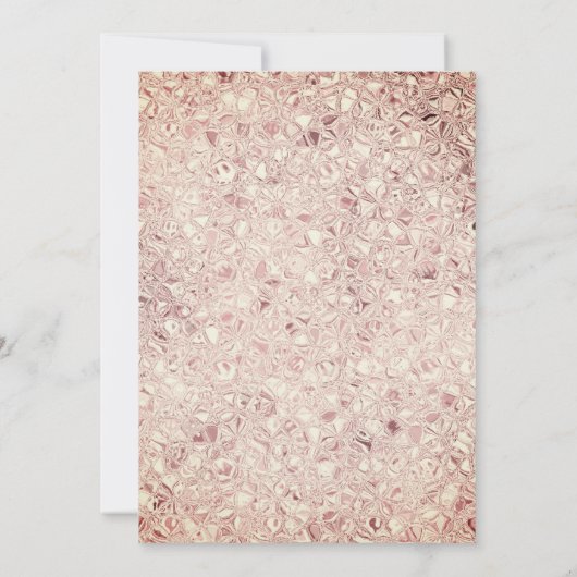 Roos Goud Bloemen Walima Islamitische bruiloft Kaart (Achterkant)