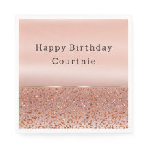 Roos Goud Blush Glam Glitter Luipaard