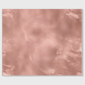 Roos Goud Blush Skinny Powder Molten Glass Cadeaupapier (Vlak)