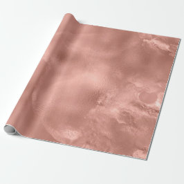 Roos Goud Blush Skinny Powder Molten Glass Cadeaupapier