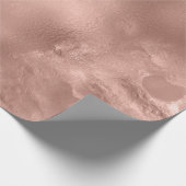 Roos Goud Blush Skinny Powder Molten Glass Cadeaupapier (Hoek)