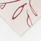 Roos Goud botanische gepersonaliseerde naam en mon Fleece Deken