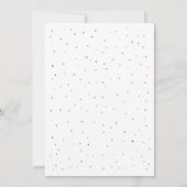 Roos goud, Boy, Modern, Baby Sprinkle Invitation Kaart (Achterkant)
