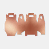 Roos Goud Bronzen Kerst Bedankdoosjes (Uitgevouwen)