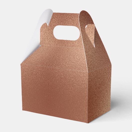 Roos Goud Bronzen Kerst Bedankdoosjes (Voorkant Zijde)