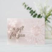 roos Goud - cadeaubon voor zonnebloempitten (Staand voorkant)