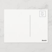 Roos goud dank u briefkaarten, folie briefkaart (Achterkant)