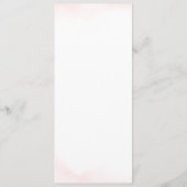 Roos goud eenvoudige elegant bladeren monogram bru menu (Achterkant)