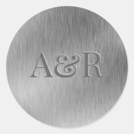 Roos Goud effect Sticker monogram,