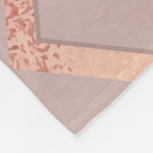 Roos goud: elegant patroon. fleece deken (Hoek)