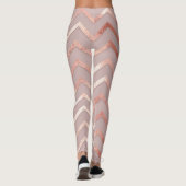 Roos goud: elegant  patroon. leggings (Achterkant)