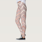 Roos goud: elegant  patroon. leggings (Links)