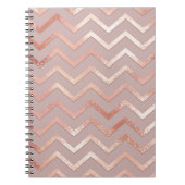 Roos goud: elegant patroon. notitieboek (Voorkant)