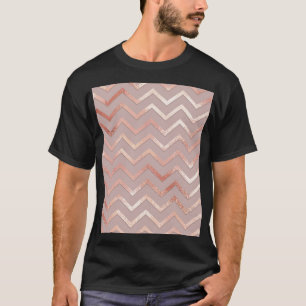 Roos goud: elegant patroon. t-shirt