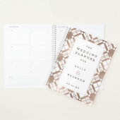 Roos Goud & Elke Kleur Boerderij Rustieke Bruiloft Planner (Display)