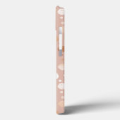 Roos-goud- en beige stippen Case-Mate iPhone case (Achterkant / Links)