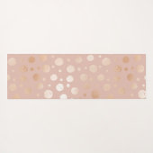 Roos-goud- en beige stippen yogamat (Achterkant (horizontaal))