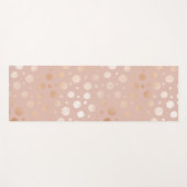Roos-goud- en beige stippen yogamat (Voorkant (horizontaal))