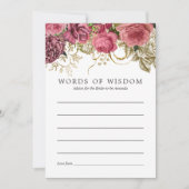  Roos Goud en Blush Vrijgezellenfeest Advies Kaart (Voorkant)