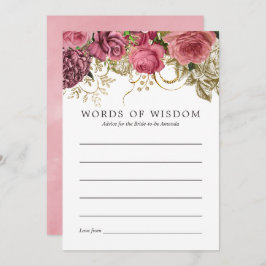  Roos Goud en Blush Vrijgezellenfeest Advies Kaart