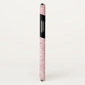 roos goud en glitter elegant monogram Case-Mate iPhone case (Achterkant / rechts)