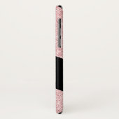 roos goud en glitter elegant monogram Case-Mate iPhone case (Achterkant/links)