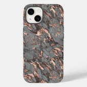 Roos goud en grijs Case-Mate iPhone case (Achterkant)
