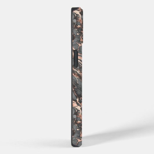 Roos goud en grijs Case-Mate iPhone case (Achterkant / Rechts)