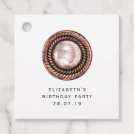 Roos Goud en Koper  Chic Button Bedankjes Labels