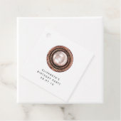 Roos Goud en Koper  Chic Button Bedankjes Labels (In situ)