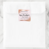 Roos Goud en Roze Body Scrub Zeep Bath Bomb Label (Tas)