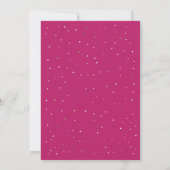 Roos goud en roze, Modern, Girl, Baby Sprinkle Kaart (Achterkant)