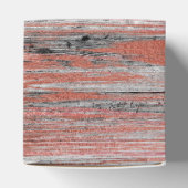 Roos Goud en Rustiek Hout Monogram & Initiaal Bedankdoosjes (Bovenkant)