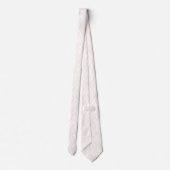 Roos Goud en Wit Art Deco Patroon Stropdas (Achterkant)