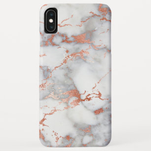 Roos Goud en Wit Marmer Elegant Modern Case-Mate iPhone Case
