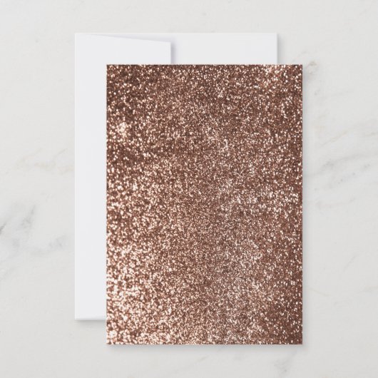 Roos Goud en Witte Pompoenen Herfst Bruiloft RSVP Kaartje (Achterkant)