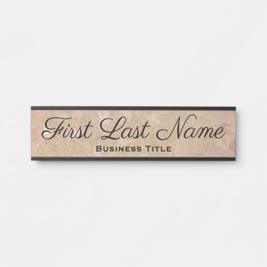 Roos Goud Fancy Kantoor deurteken Elegant Eenvoudi Deurbordje (Voorkant)