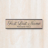 Roos Goud Fancy Kantoor deurteken Elegant Eenvoudi Deurbordje (Voorkant)