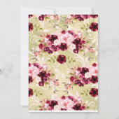 Roos Goud Geometrisch Terrarium Bruiloft Uitnodigi Kaart (Achterkant)