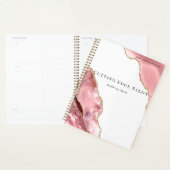 Roos Goud Gepersonaliseerd Haar Afspraakboek Planner (Display)