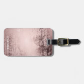 Roos goud Gepersonaliseerd Luxe metallic design Bagagelabel (Voorkant horizontaal)