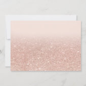 Roos goud glitter blush roze Mrs. vrijgezellenfees Kaart (Achterkant)