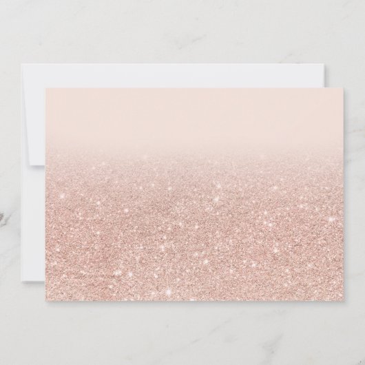 Roos goud glitter blush roze Mrs. vrijgezellenfees Kaart (Achterkant)