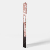 Roos goud glitter drip koper ombre naam girly Case-Mate iPhone case (Achterkant / Rechts)