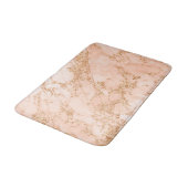 Roos goud glitter marmer abstract badmat (Gekanteld)