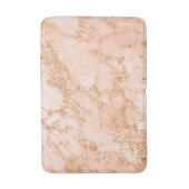 Roos goud glitter marmer abstract badmat (Voorkant Verticaal)