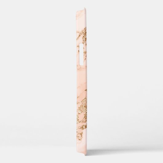Roos goud glitter marmer abstract Case-Mate iPhone case (Achterkant / Rechts)